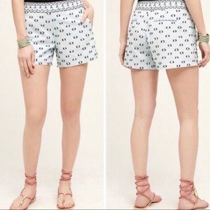 Anthropologie Hei Hei Clip Dot Print white shorts Size 4 NEW